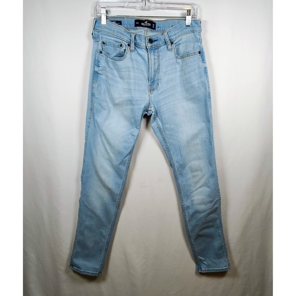 Hollister Denim - Hollister Skinny Jeans Light Wash Advanced Stretch Blue Denim W32 L32